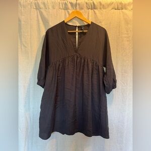 Zara Black V-Neck  dress